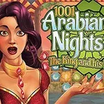 Nainen, jolla on violetit hiukset ja punainen puku, yllättynyt ilme kasvoillaan värikkäässä itämaisessa ympäristössä