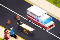 Ambulanssipeli on hauska ylhäältä päin kuvattu simulaatio ajosta