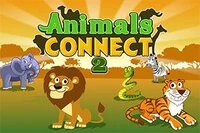 Hauskat eläimet Mahjong Connect -peli
