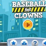 Sarjakuvamainen hahmo baseball-kypärässä pitelee mailaa ja kahta palloa, taustalla kaupunkimaisema