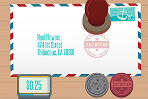 Approve or reject envelopes as a postal worker!