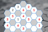 Päivittäiset HexNum-palapelit kolmessa eri koossa ja vaikeustasossa