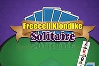 Klondike-pasianssi, jossa 4 vapaata solua