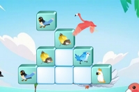 Hauska Mahjong-peli linnuilla