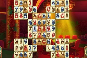 Numerolaattoja ja kirjaimia asettelu värikkään taustan edessä