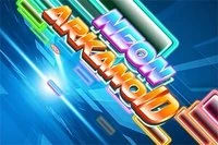 Hauska Arkanoid-peli neon-tyylillä