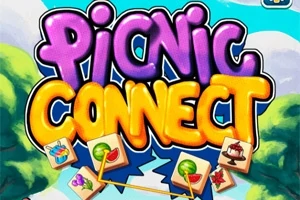 Värikäs graafinen kuva, jossa lukee Picnic Connect ja esillä on erilaisia piknikaiheisia laattoja