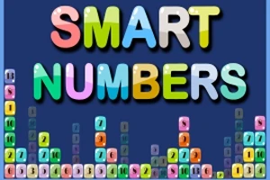 Tekstissä lukee SMART NUMBERS, ja sen alla on eri värein ja numeroin varustettuja lohkoja sinisellä taustalla