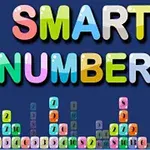 Tekstissä lukee SMART NUMBERS, ja sen alla on eri värein ja numeroin varustettuja lohkoja sinisellä taustalla