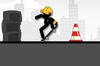 Saavu areenalle ja ryhdy Stickman-skeittaajaksi!