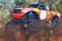 Tässä monsteriautotemppupeli 3D-malleilla