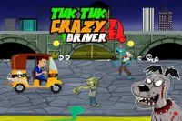Aja tuk tuk -ajoneuvoasi nopeasti murskataksesi zombit