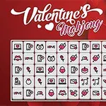 Punaisella taustalla on laattoja, joissa on erilaisia rakkausteemaisia symboleja, kuten sydämiä ja sanapari I love you